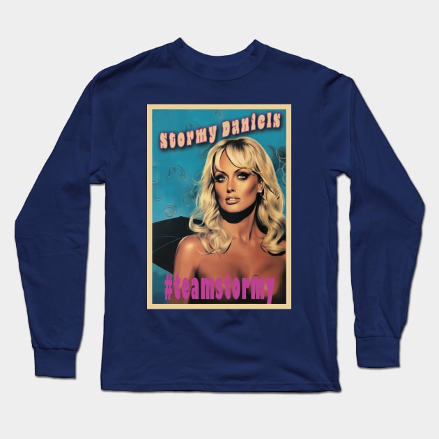 Stormy Daniels Long Sleeve T-Shirt by GreenMary Design